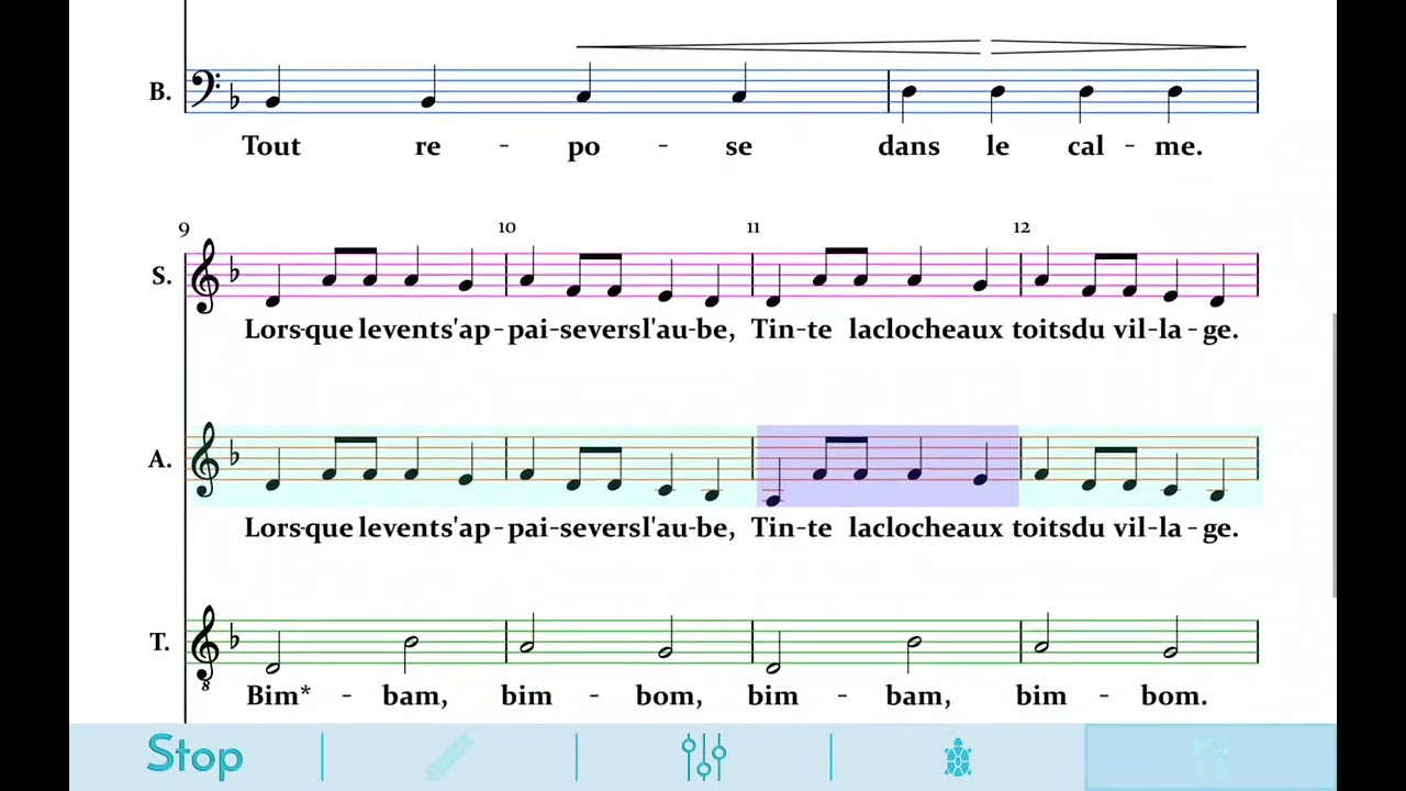 Le chant du soir (Tábortűznél) - Lajos BARDOS - Alti