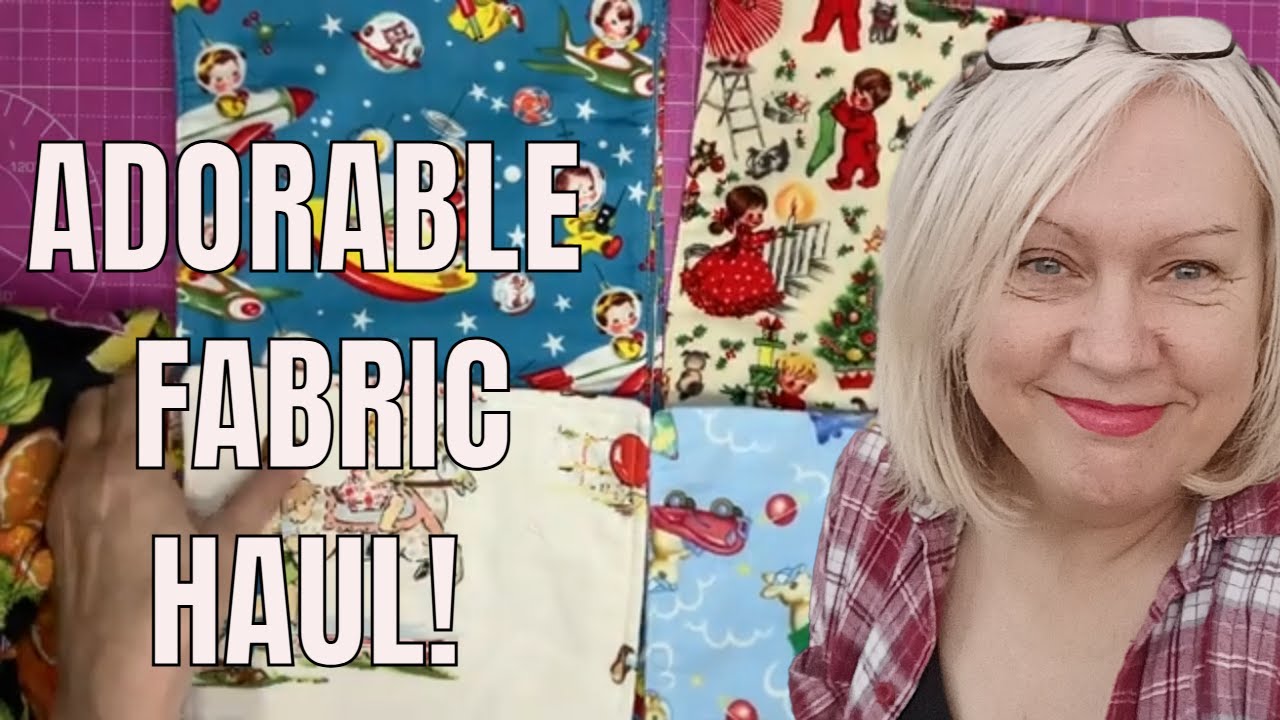 Quilting fabric haul with extra quilting supplies. Finding bargains!