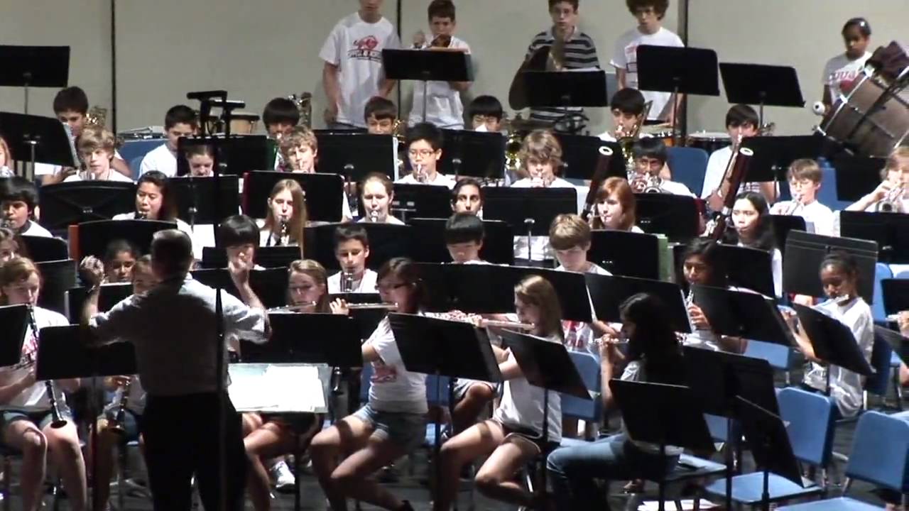 Coppell Middle School North Honor Winds - Folk Dances - May, 2010 (HD) with amazing xylophone solo