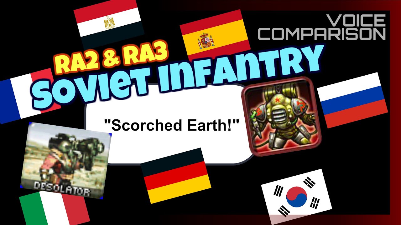 Soviet Infantry Quotes in 8 Languages | Red Alert 2