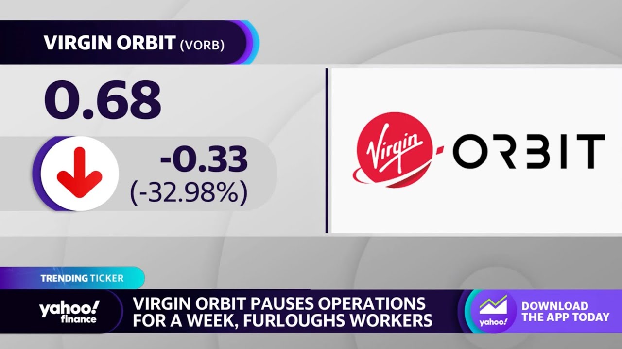 Virgin Orbit stock plummets as the company pauses operations, furloughs workers