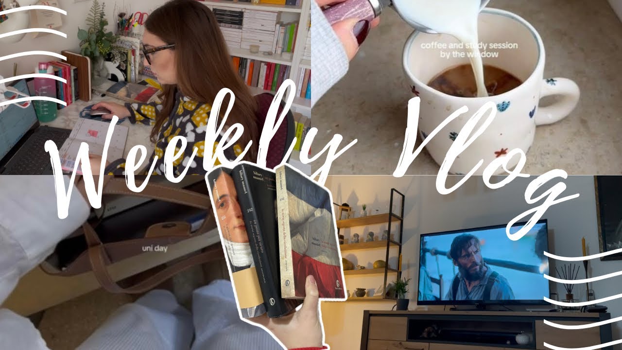 Weekly vlog || ultime letture, lavoro, studio e organizzazione