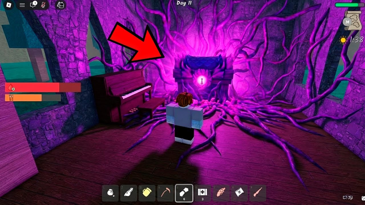 The New BIG Corrupted Chest in 99 Nights in The Forest HARD MODE