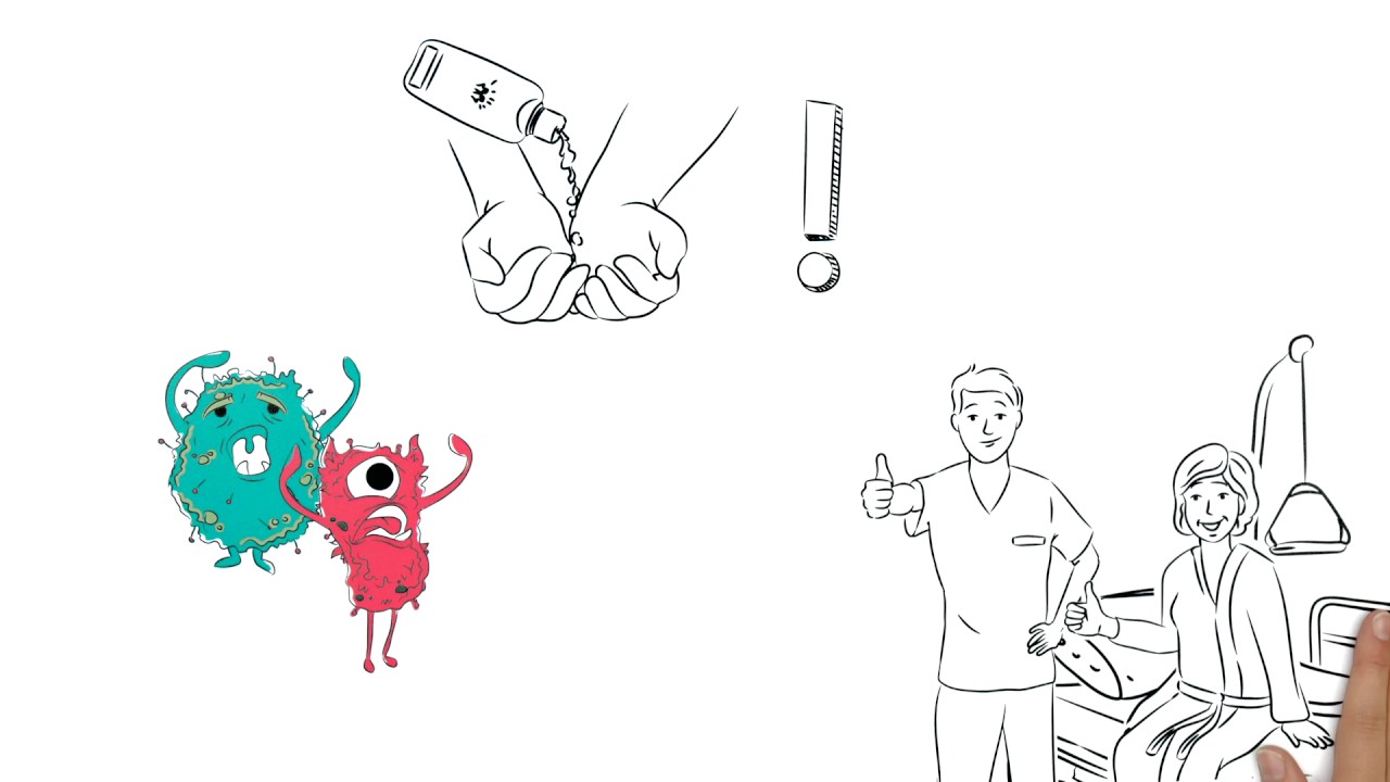 Händedesinfektion zur Vermeidung von Infektionsübertragungen | Aktion Saubere Hände