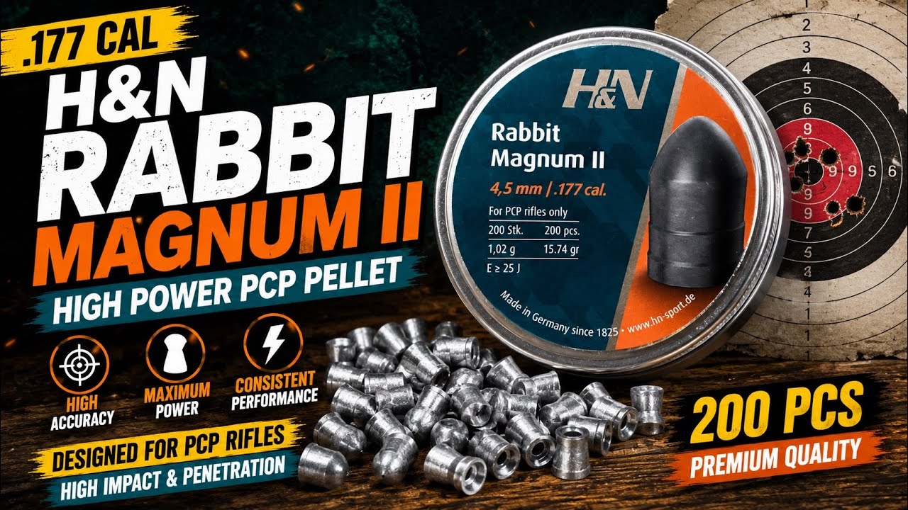 .177 H&N Rabbit Magnum II Rifle Pellet By Airsoft Gun India