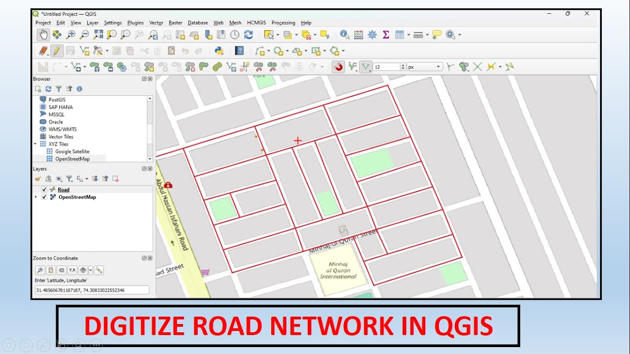 How to Digitize Road Network in QGIS