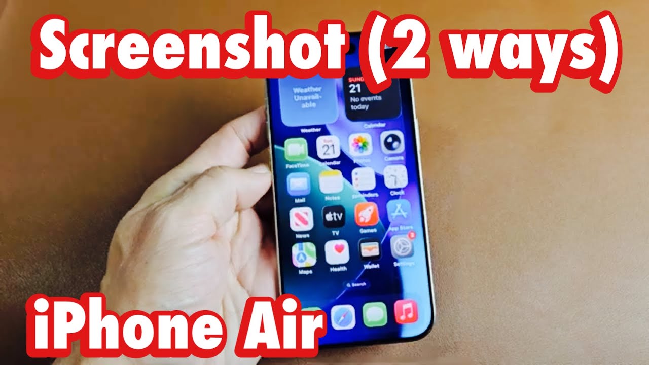 iPhone Air: как сделать снимок экрана (2 способа)