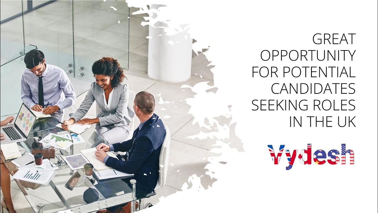 Great opportunity for potential candidates seeking roles in the UK!!!