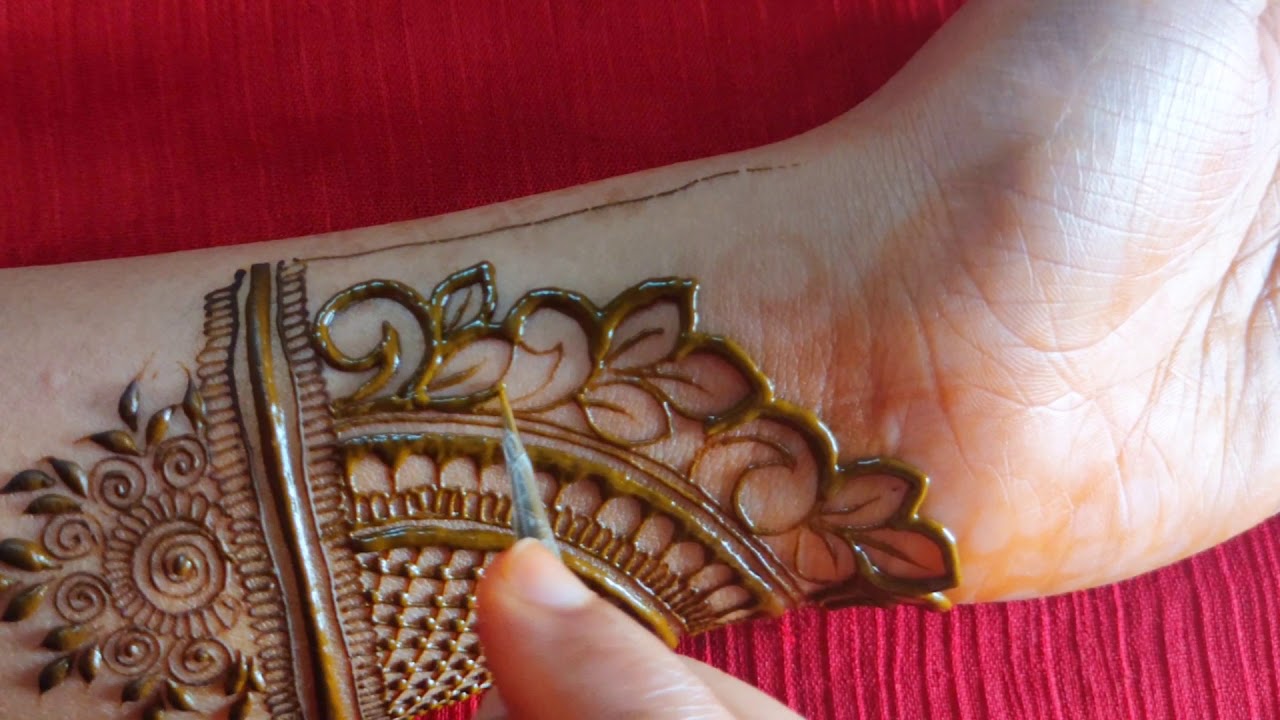 Easy mehndi design for hand//Simple mehndi design//Blooming ideas