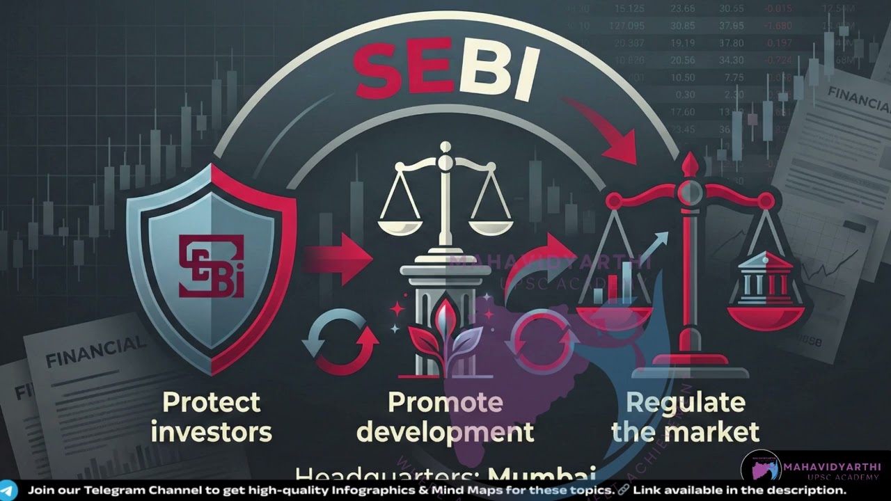 SEBI Explained | UPSC Economy | Role, Powers & Functions