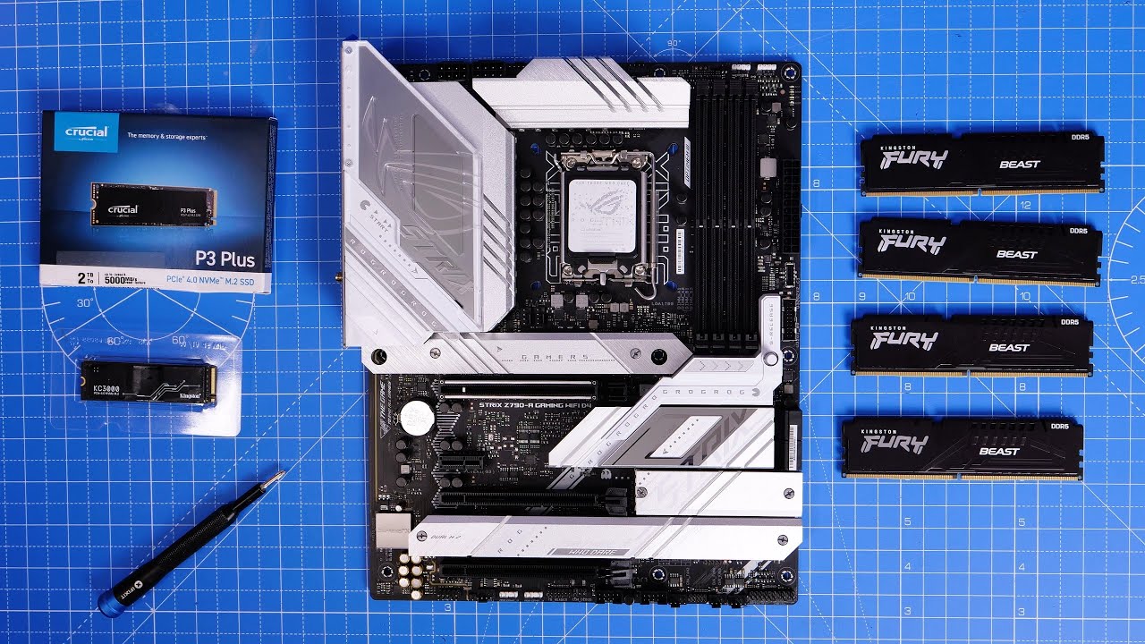 Распаковка и обзор характеристик материнской платы Asus ROG STRIX Z790-A GAMING WIFI D4