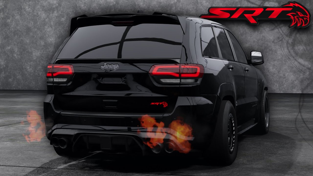 BeamNG| 1000Hp Cammed Jeep Trackhawk On Slicks (Cold Start/Launch control)