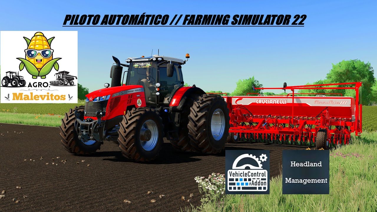 TUTORIAL PILOTO AUTOMÁTICO FARMING SIMULATOR 22// Vehicle Control Addon // Headland Management.