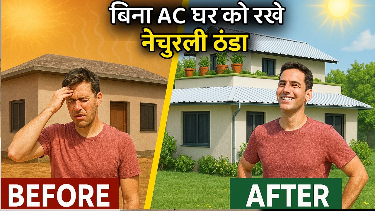 House temperature reduce India | how to reduce heat in house roof | cool down room fast