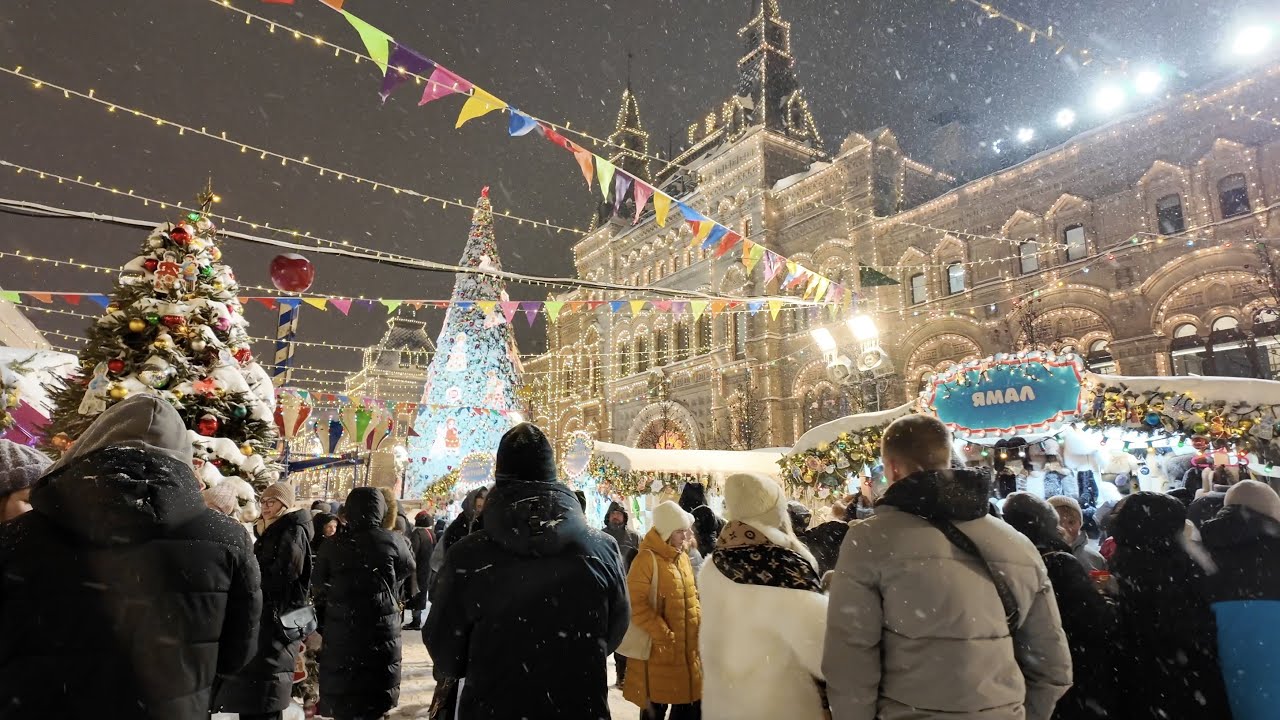 Moscow in the Snow is a Winter Wonderland (WALK WITHOUT COMMENTARY)