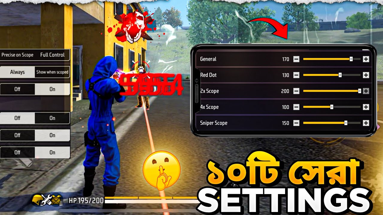 ১০টি নতুন Pro Settings করে রাখুন 😱 | Top 10 Pro Settings + Sensitivity 🔥