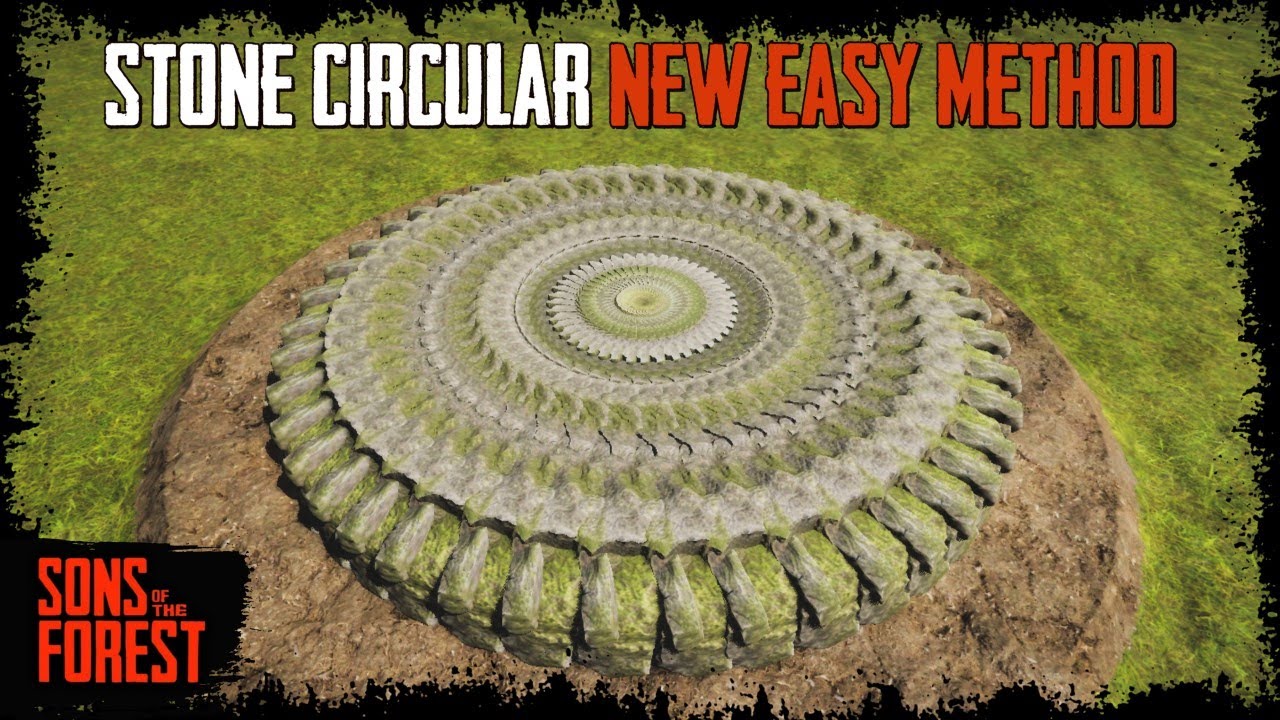 Stone Circular New Patched Easy Method - Sons Of The Forest Building Tips & Tricks