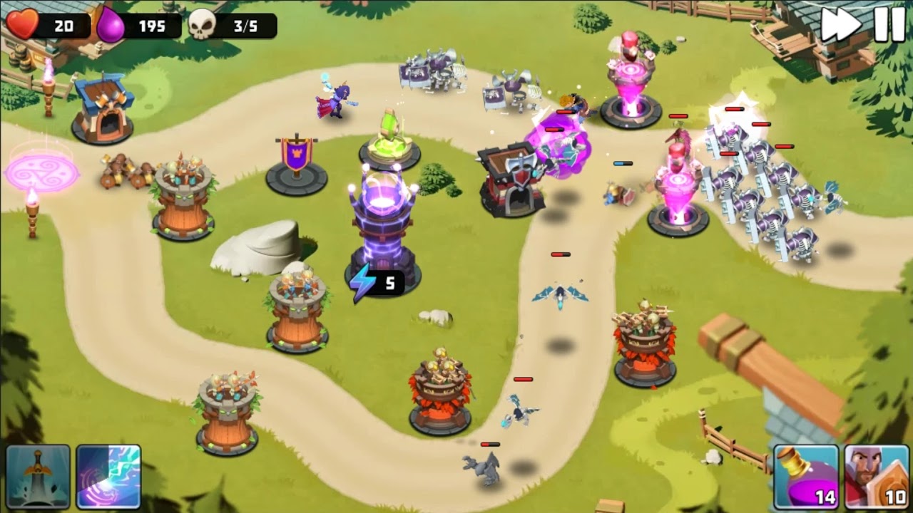 Castle Creeps TD - Chapter 12 Level 47 Full Circle 3 Stars (Without Sentinel)