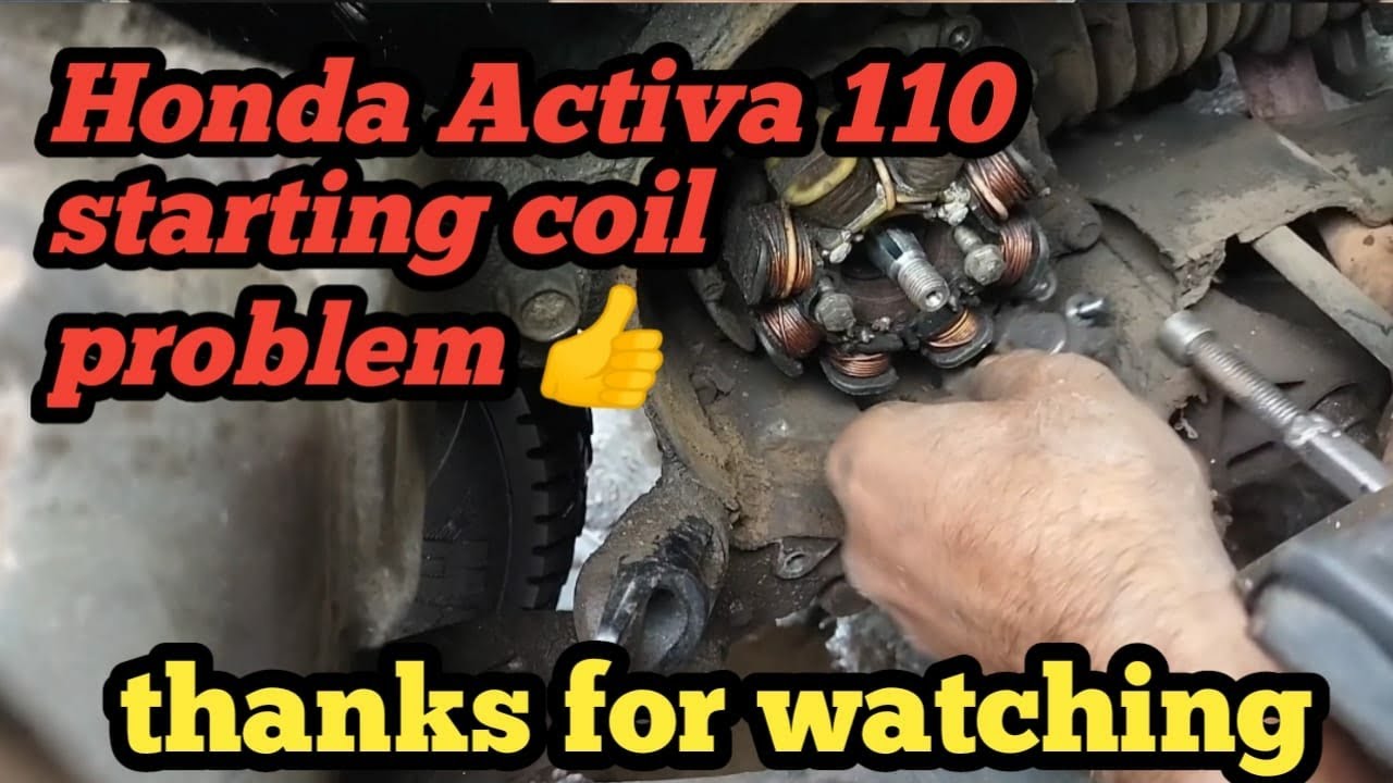 #Honda activa 110 starting coil problem👍
