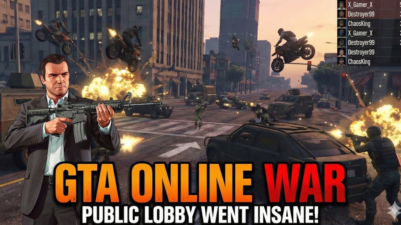 🔥 GTA Online WAR 😈 | Public Lobby Went INSANE! 🔫💥