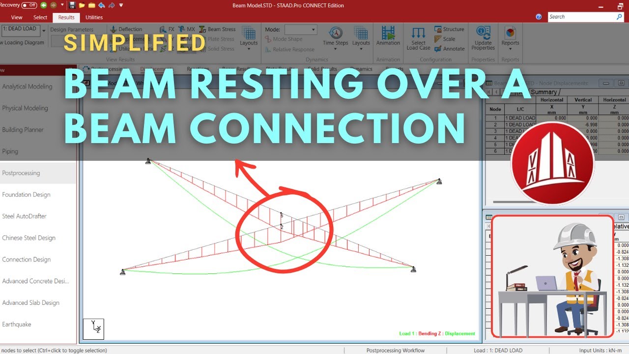 STAAD Pro Tip: Beam on Beam Support (Simple & Effective)