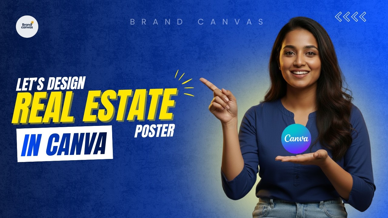 Real Estate Poster Design in Canva | Step-by-Step Tutorial