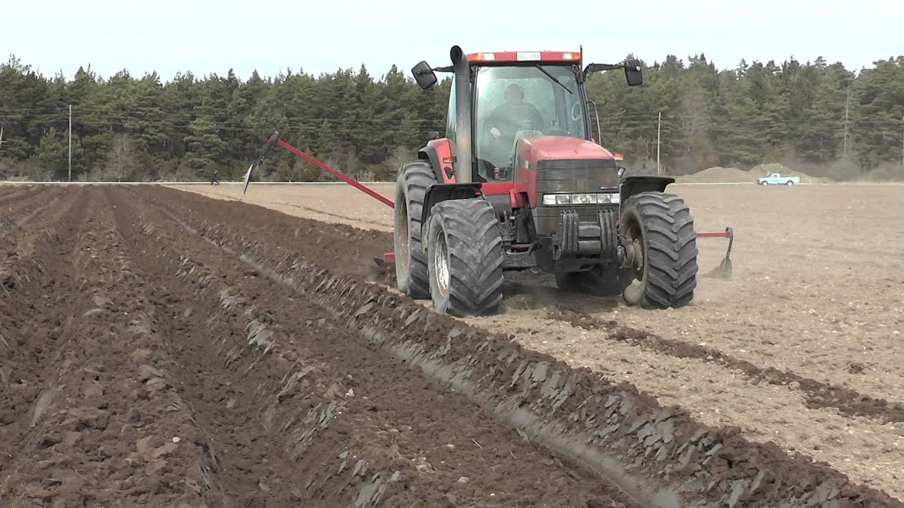 Case IH MX200 used for deep plowing for potato planting April 9, 2015