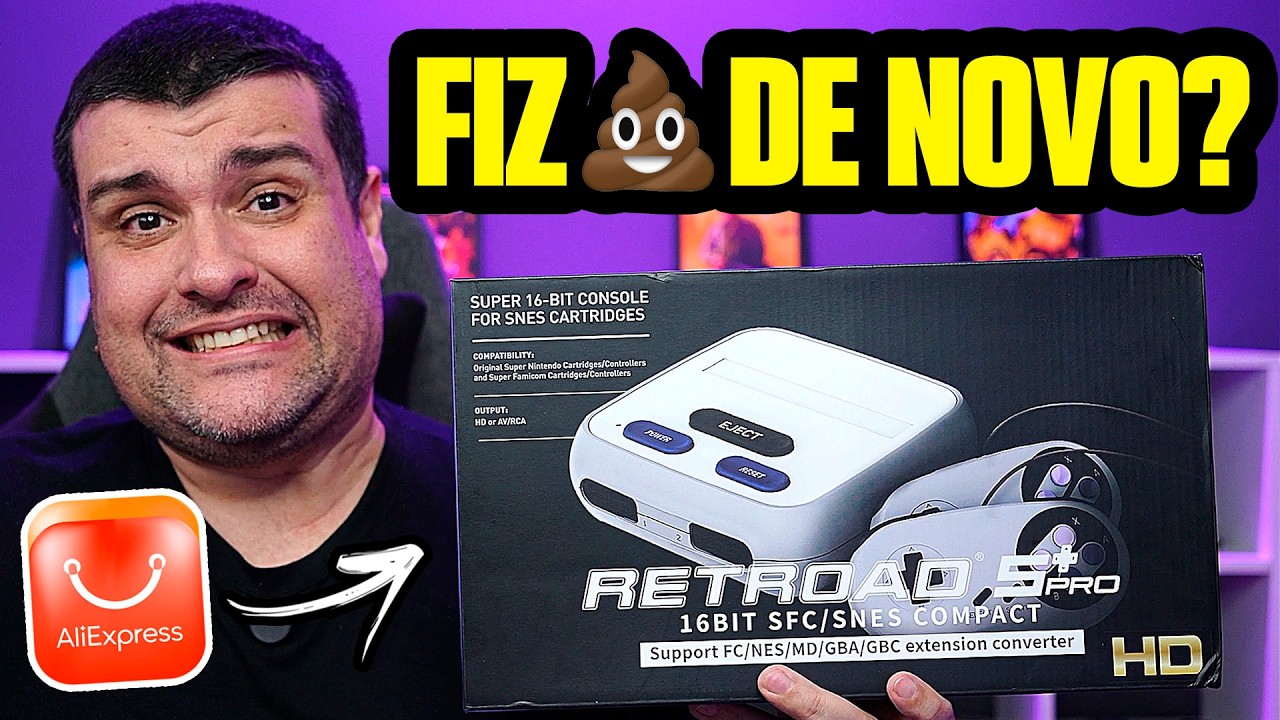 COMPREI UM SNES BABY CLONE HDMI no ALIEXPRESS! TÔ ARREPENDIDO? TEM SAÍDA HD e RODA TUDO SEM BUG!