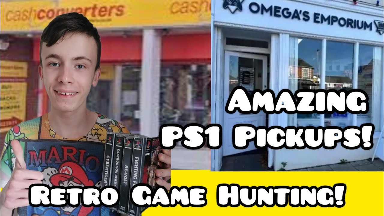 Retro Game Hunting Cash Converters and Game Store! Charity Shop #ps1 #psp #haul #retro #cex #tmnt