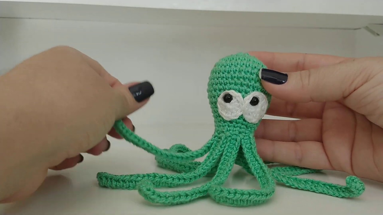 Chaveiro Polvo em amigurumi Parte 1