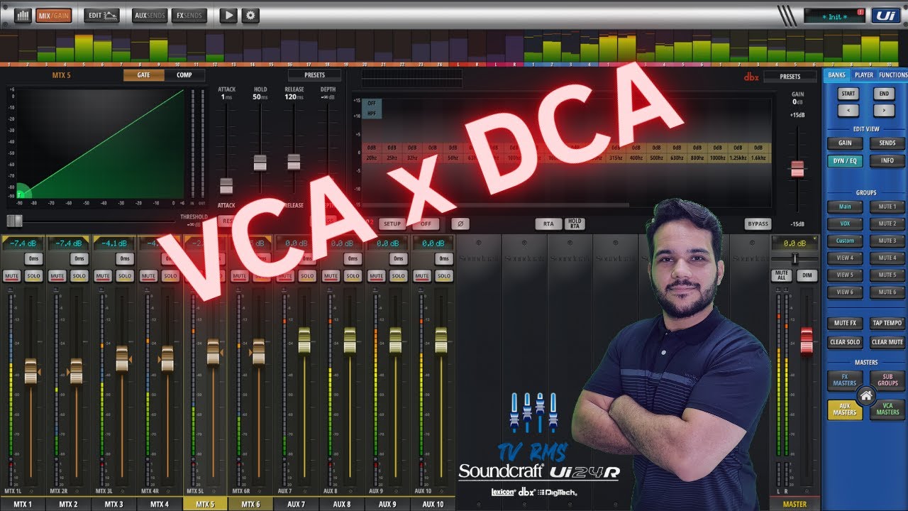 Soundcraft UI24R  VCA x DCA