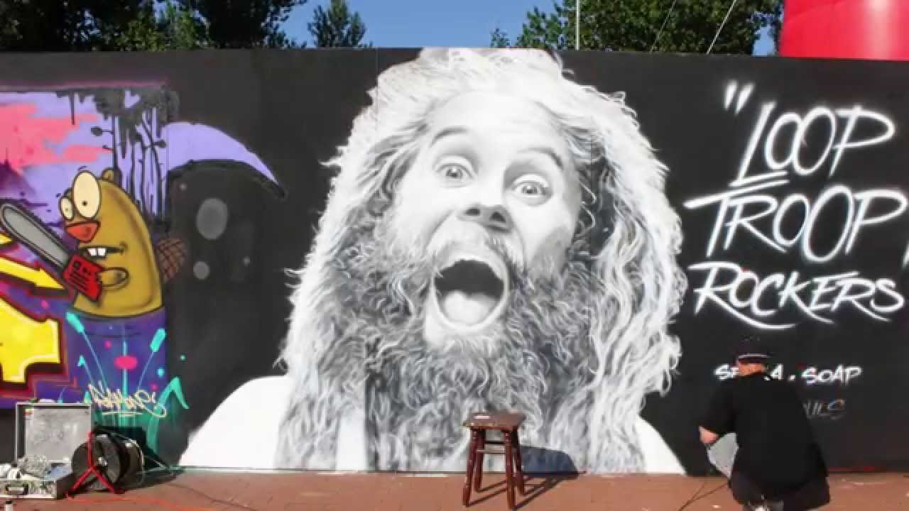 Setka & Soap airbrushing Promoe - Looptroop Rockers - Gdańsk Dźwiga Muzę