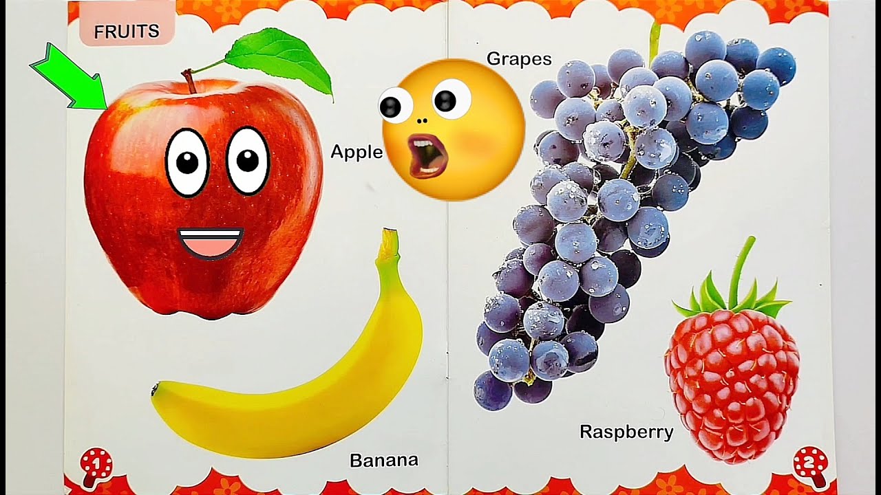 My Talking Fruits Book | Fun Way To Teach Your Child's Vocabulary | Learn fruits For Toddlers