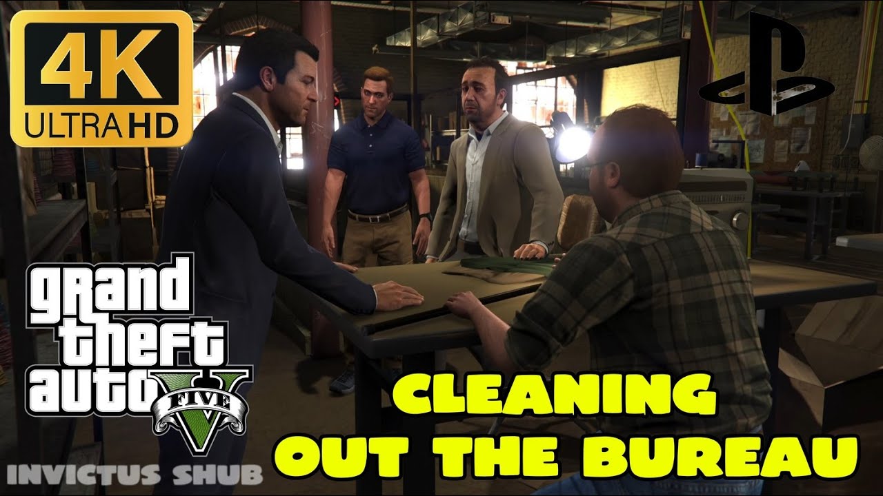 GTA V PS5 – Cleaning Out the Bureau | FIB Mission | Michael De Santa | 4K 60FPS No Commentary