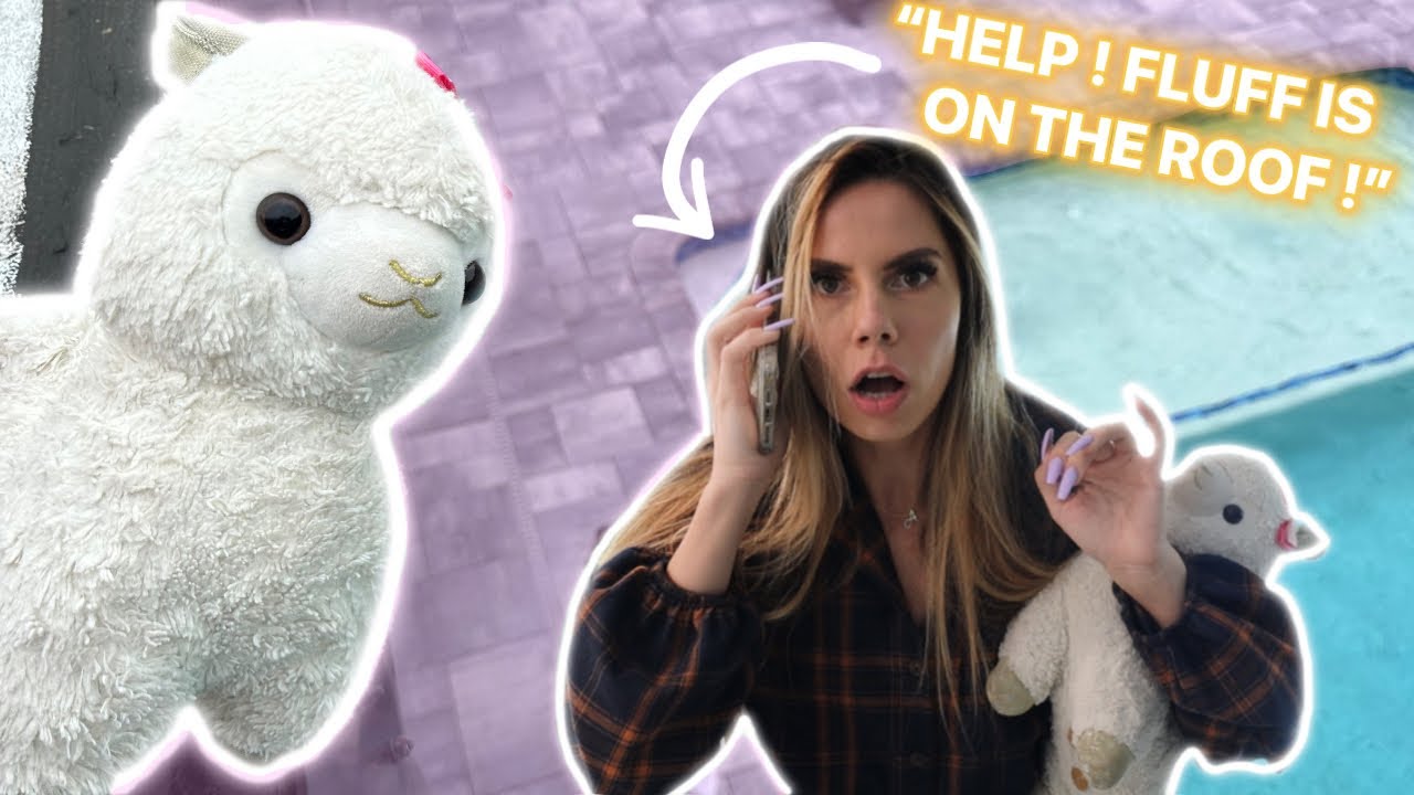 MY CRAZY LLAMA CLIMBS ON THE ROOF !! HOW DO WE SAVE HER !?