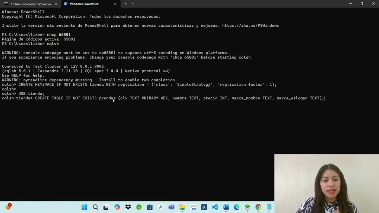 Creación de BD en Apache Cassandra