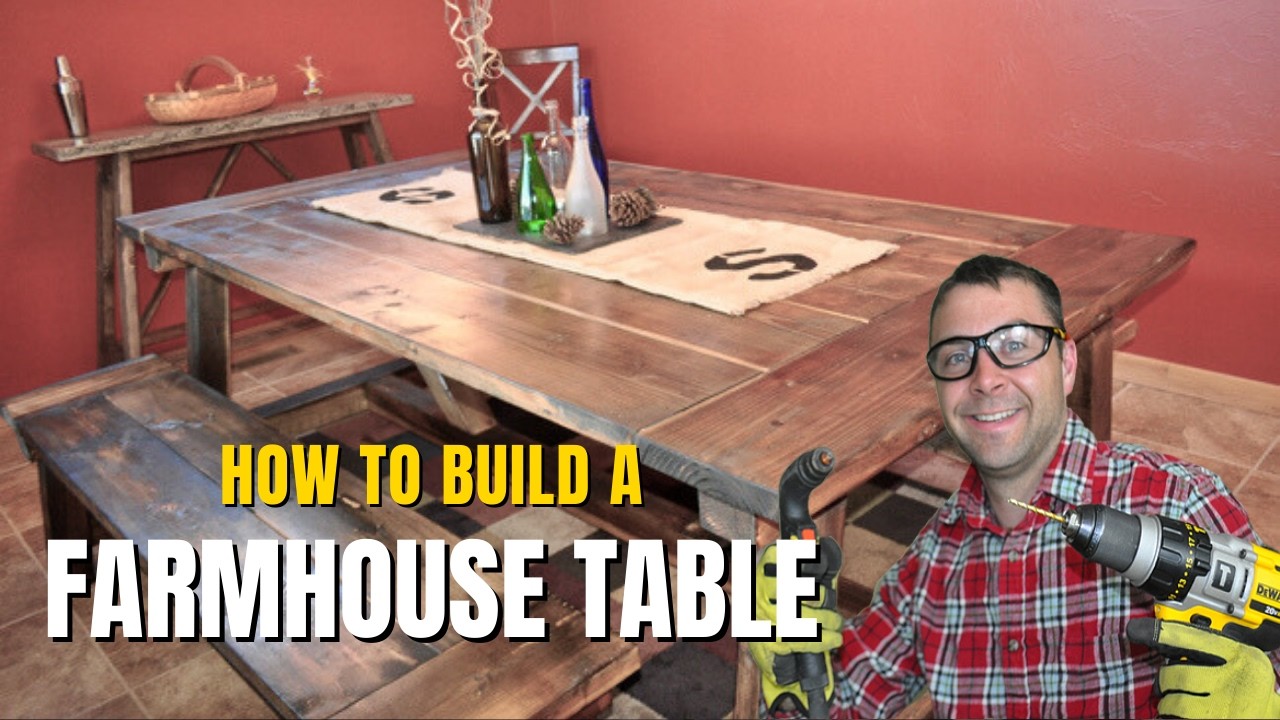 How to build a Farmhouse Table - The Most Complete Video Online - Episode 7