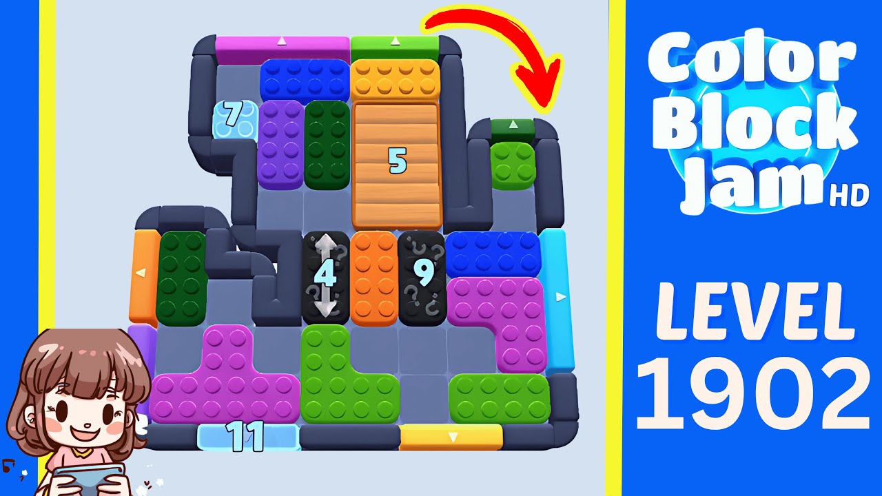 Color Block Jam Level 996 (1902) Solution Walkthrough
