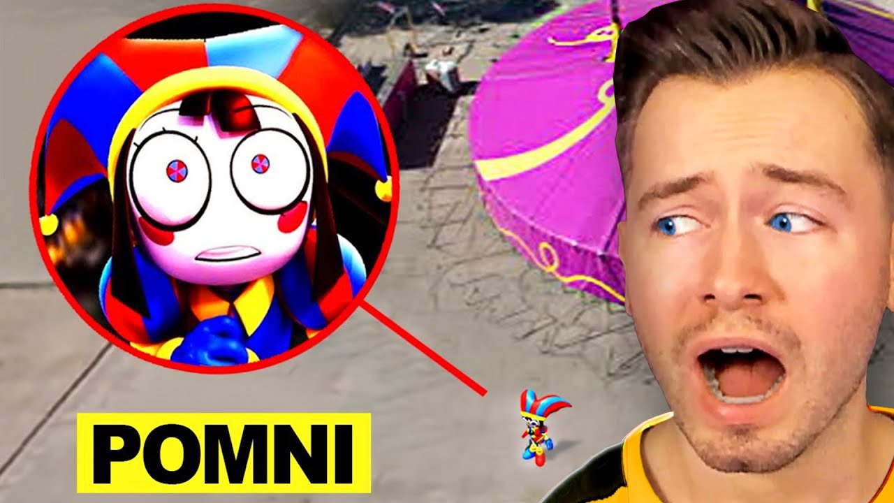 DROHNE überwacht POMMI aus THE AMAZING DIGITAL CIRCUS in REAL LIFE...😱