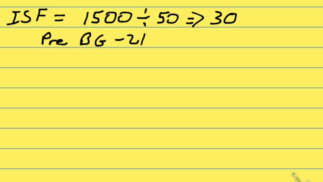 Calculating Premeal Insulin Dose