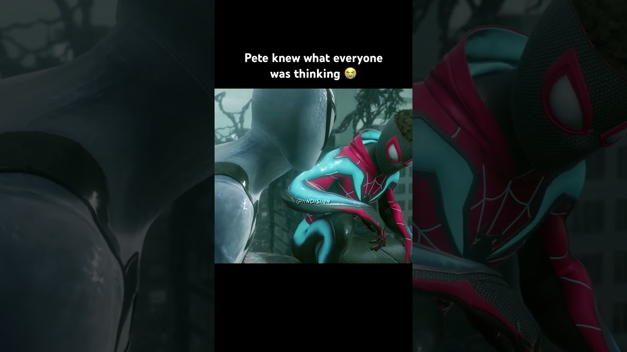 Peter's reaction to Miles's new Suit 