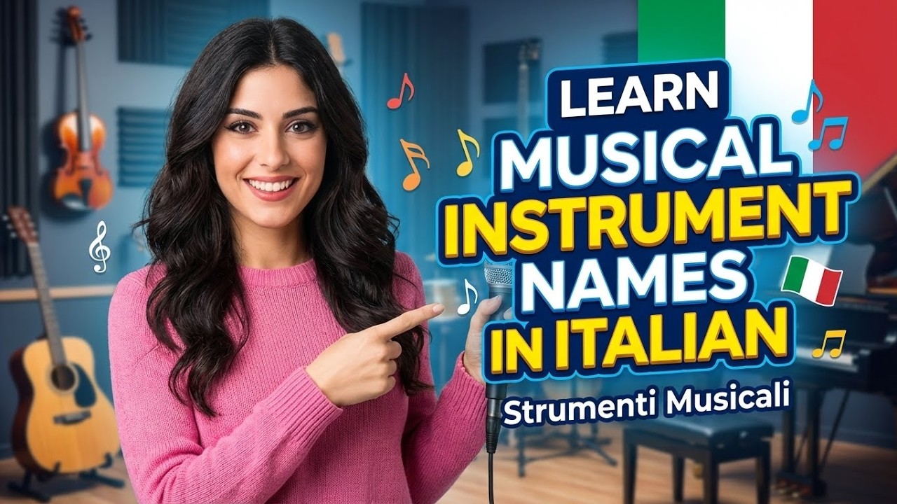 Musical Instruments in Italian: Vocabulary & Pronunciation Guide | Study Italian for beginners A1