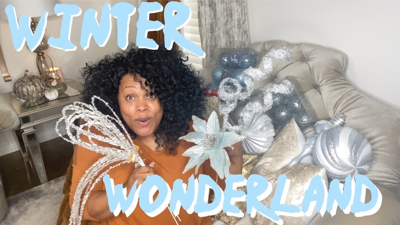 $300 CHRISTMAS THEME BUDGET/ WINTER WONDERLAND CHRISTMAS THEME #christmas #christmasdecor