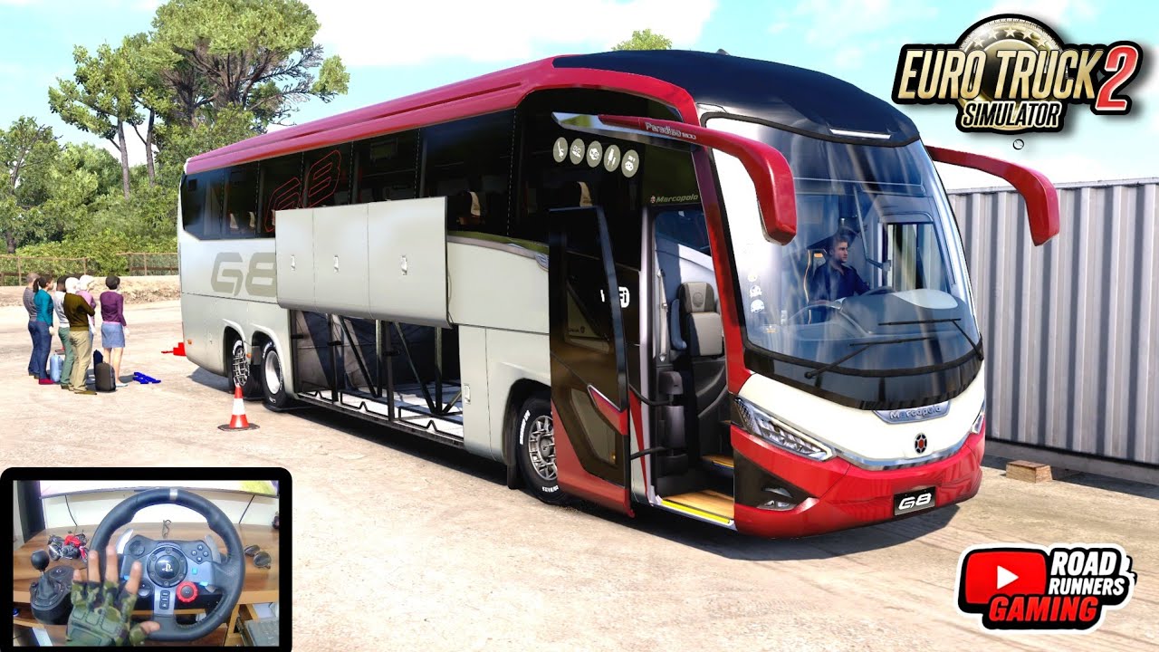 I Fall in Love with this Super Attractive G8 Scania Marcopolo Bus | ETS2 Bus |Euro Truck Simulator 2