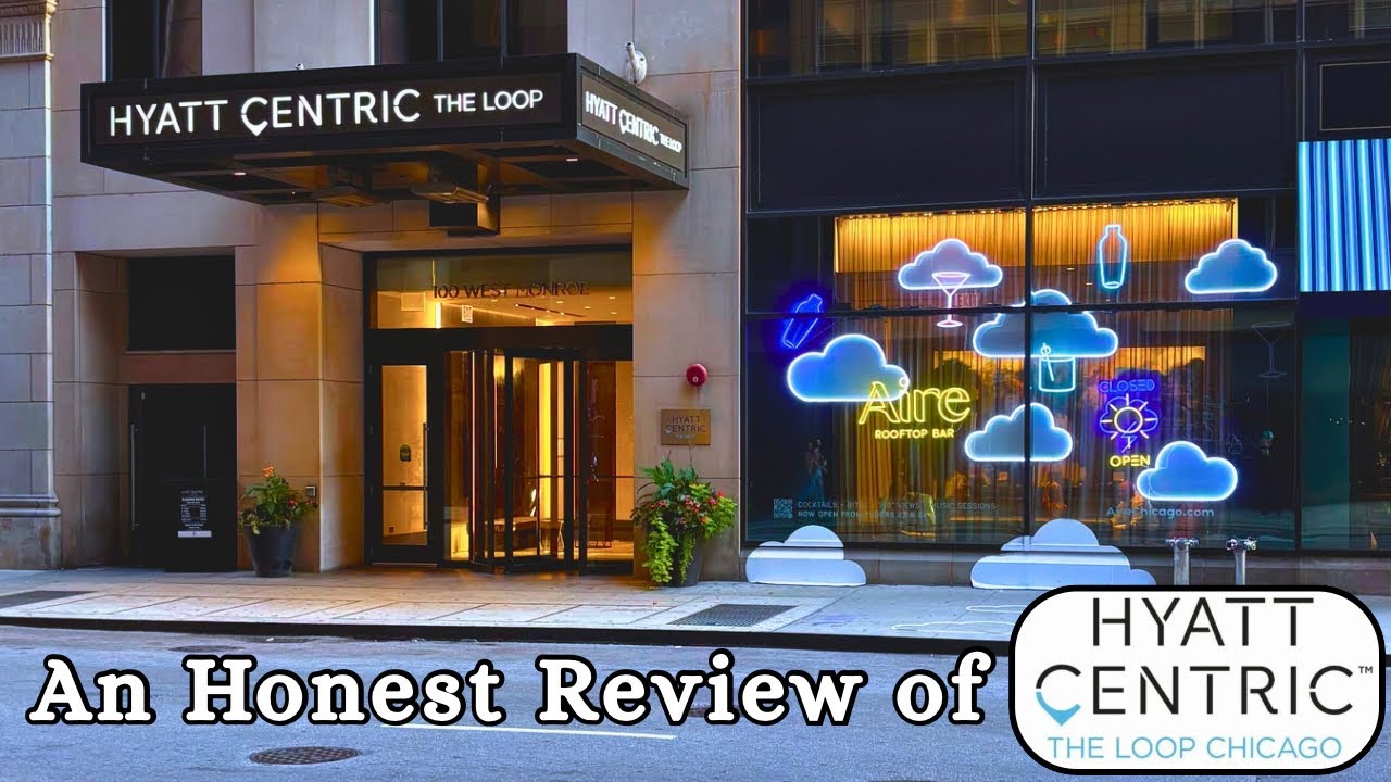 An Honest Review of Hyatt Centric The Loop Chicago! Room Tour, Rooftop Bar, Amenties & More!