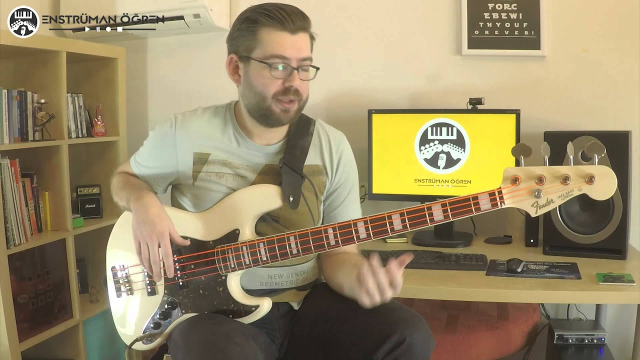 Bas Dersi: 03-Bas gitarın par&ccedil;aları