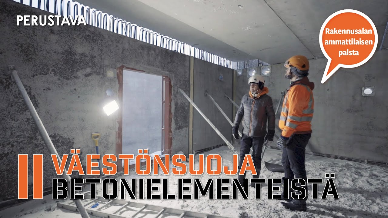 V&auml;est&ouml;nsuojan rakentaminen betonielementeist&auml; | Milloin tarvitaan v&auml;est&ouml;nsuoja ts. pommisuoja?