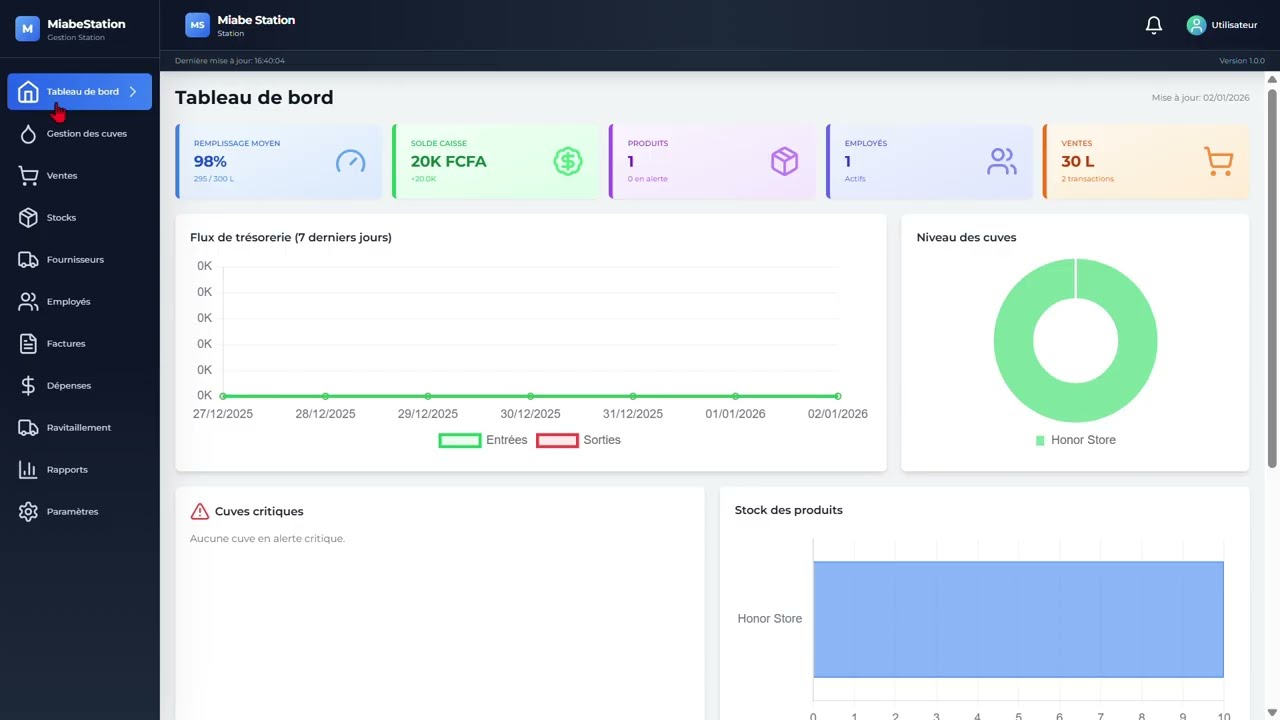 Logiciel de Gestion de Stations Services