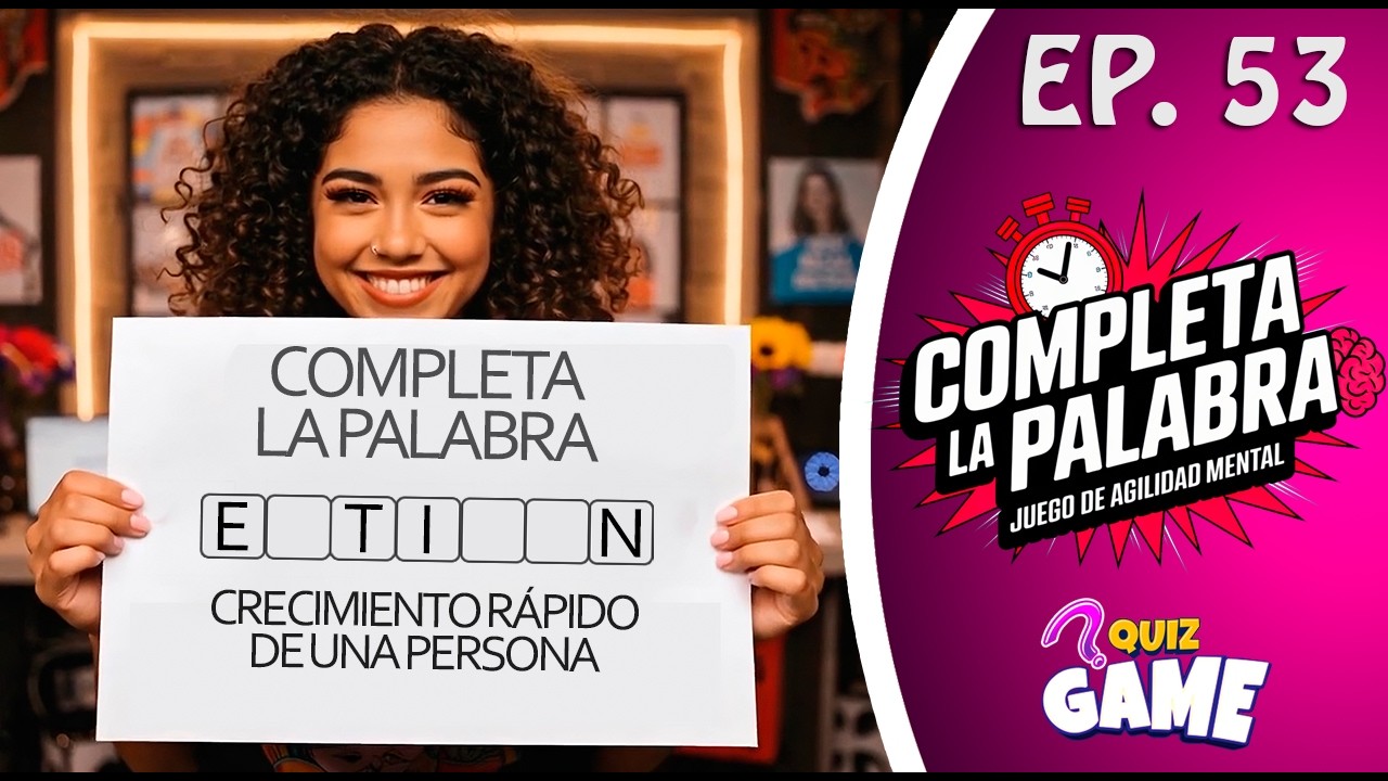 TEST DE INTELIGENCIA | Completa 33 palabras sin fallar  #quiz