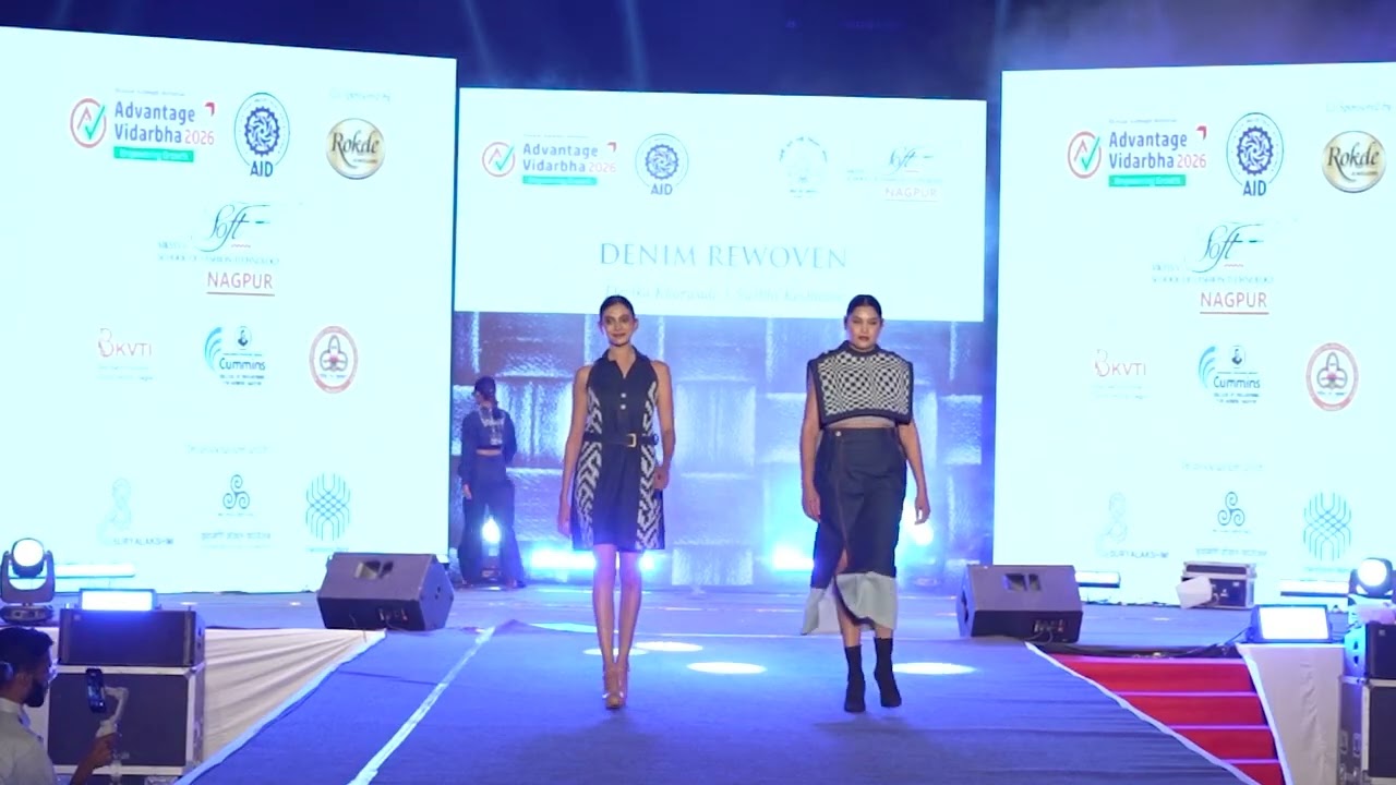 #Denim Rewoven | #SustainableFashion #Graduation Collection | @softnagpur  #FashionShow 2026